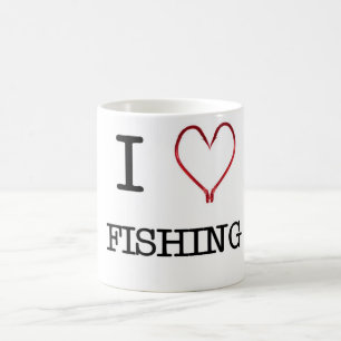 De Café I [corazón] que pesca la taza