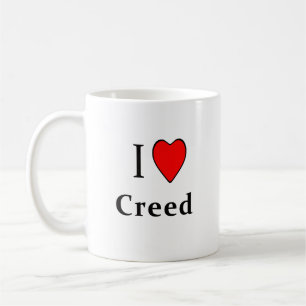De Café I taza del credo del corazón