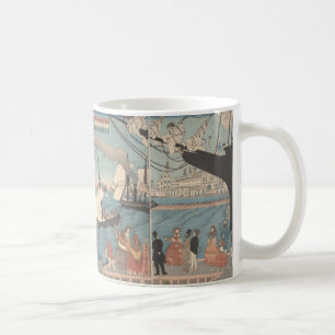 De Café Impresión del japonés, California - taza
