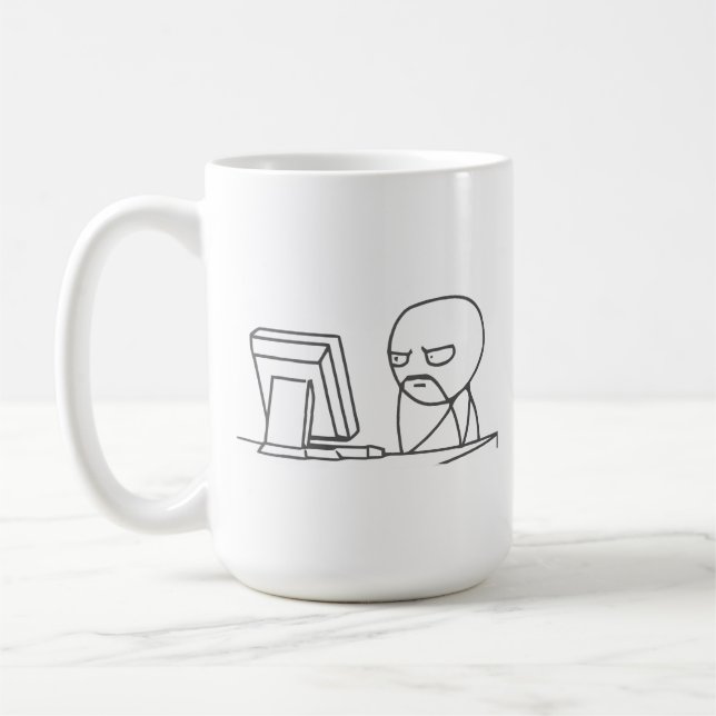 De Café Individuo Meme - taza del ordenador (Izquierda)