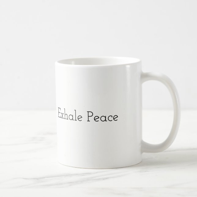 De Café Inhale el amor, exhale la paz - taza (Derecha)