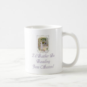 De Café ¡IRBR Jane Austen! Taza blanca clásica, 2 tamañ