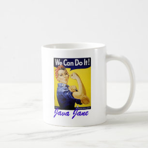 De Café Java Jane "podemos hacerla!" Taza