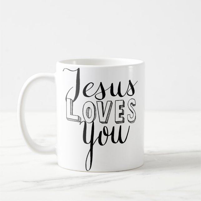 De Café Jesús le ama taza (Izquierda)