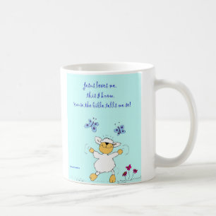 De Café Jesús me ama, oveja, taza