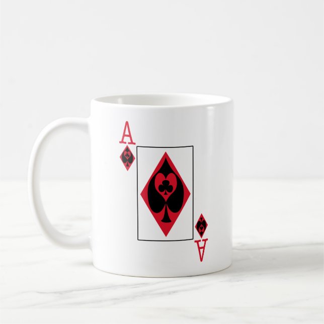 De Café Jugar a la tarjeta con la taza (Izquierda)