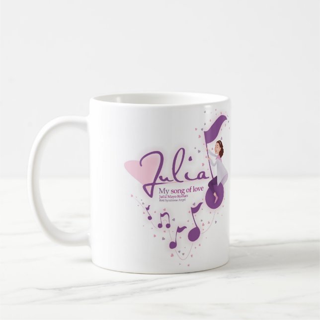 De Café Julia - mi canción del amor - taza (Izquierda)