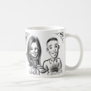 De Café La ducha nupcial Caricatures la taza 2014a