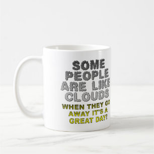De Café La Gente Es Como Nubes Taza Divertida o Taza para
