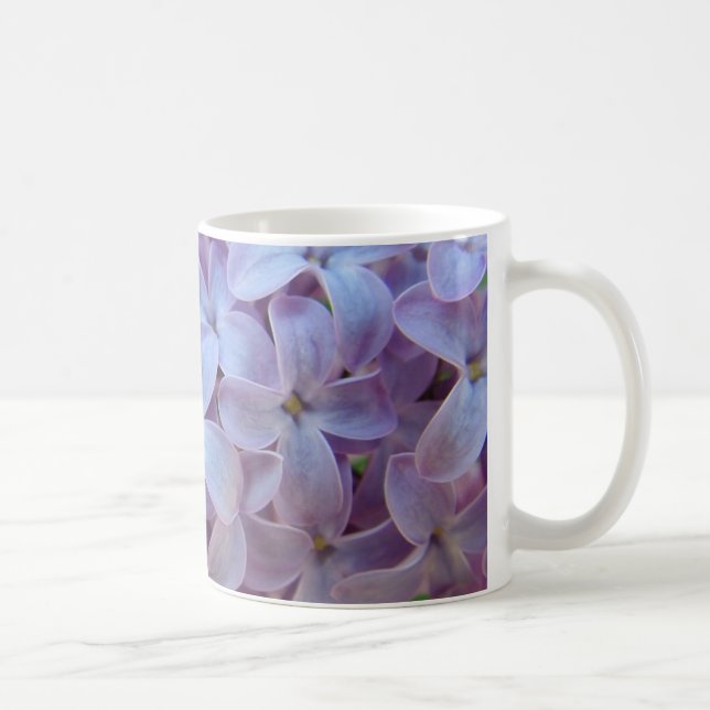 De Café La lila florece taza (Derecha)