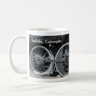 De Café La locomotora rueda la taza