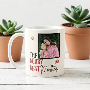 De Café La Mejor Madre Fresa Taza con Foto