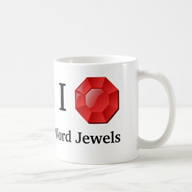 De Café La palabra Jewels la taza (Derecha)
