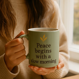 De Café La paz comienza con una mañana lenta – Taza minima