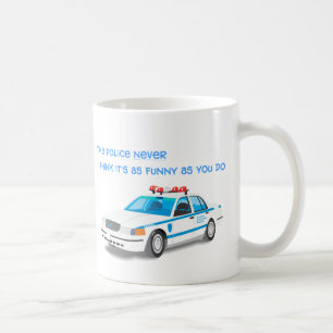 De Café La policía Humor la taza
