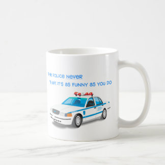 De Café La policía Humor la taza