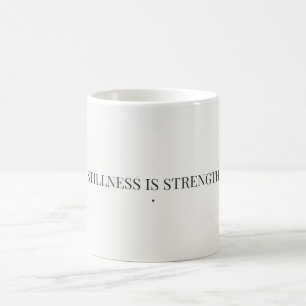 De Café La quietud es fuerza Taza minimalista