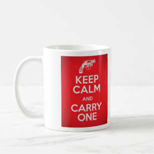 De Café La segunda enmienda guarda calma y lleva una taza