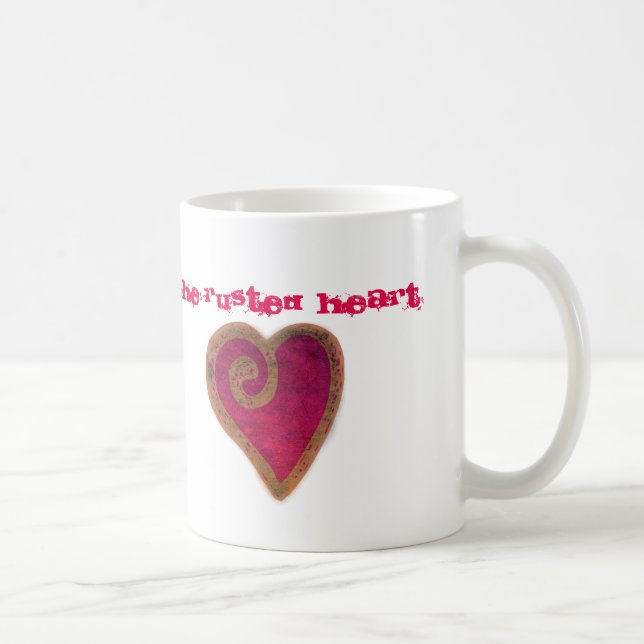 De Café La taza aherrumbrada del corazón (Derecha)