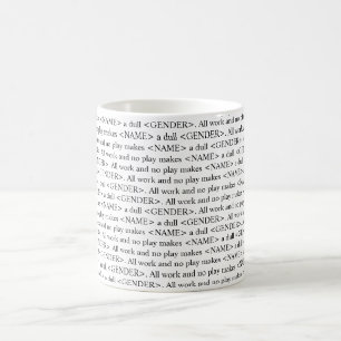 De Café La taza brillante del personalizable del texto del