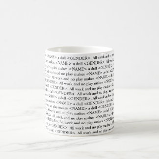 De Café La taza brillante del personalizable del texto del