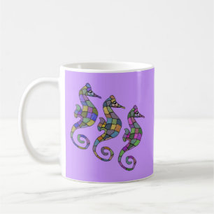 De Café La taza del arco iris del Seahorse