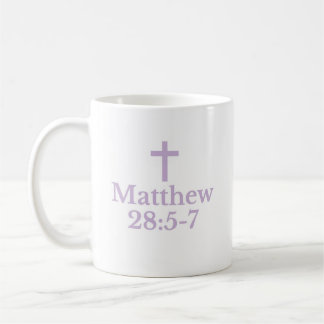 De Café La taza del Mateo 28:5-7