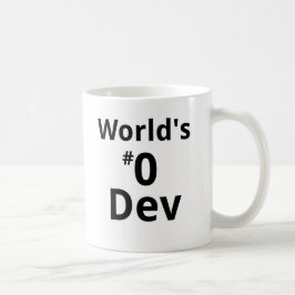 De Café La taza del revelador del #0 del mundo Dual-echó a