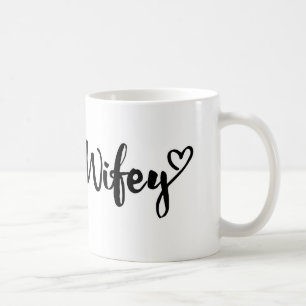 De Café la taza del wifey, taza personalizada del wifey,