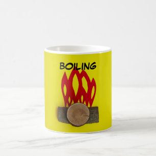 DE CAFÉ LA TAZA DIVERTIDA DEL FUEGO