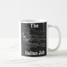 De Café La taza italiana del mapa del trabajo
