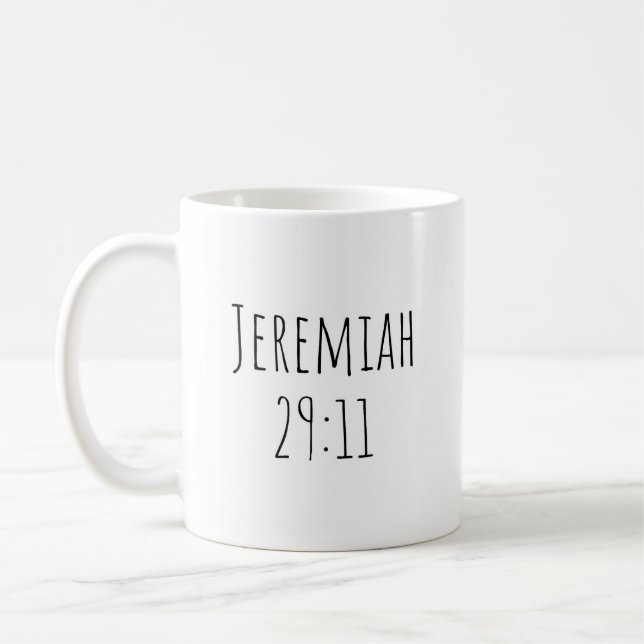 De Café La taza "Jeremías 29:11" (Izquierda)