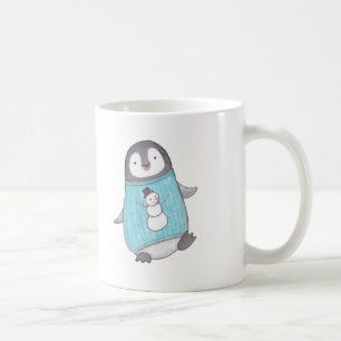 De Café La taza linda del pingüino personalizó la taza