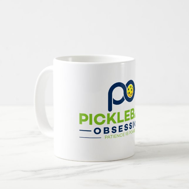 De Café ¡La taza para el Pickleball obsesionado!!! (Anverso izquierdo)