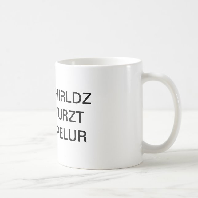 De Café La taza peor del abecedario del mundo (Derecha)