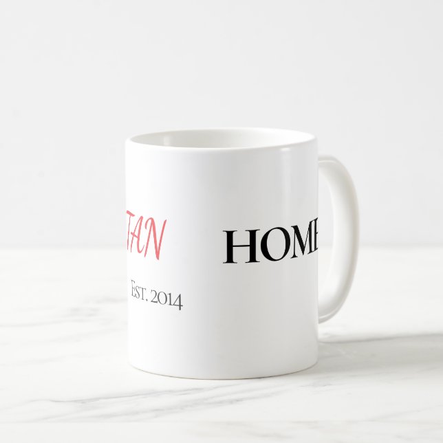 De Café La Taza Personalizada del Hogar (Anverso derecho)