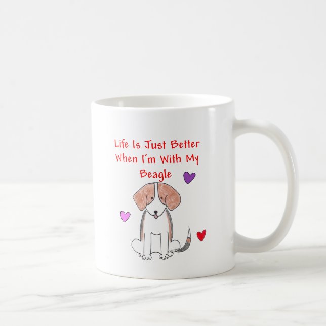 De Café La vida del beagle es apenas una mejor taza (Derecha)