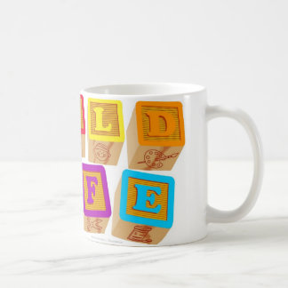 De Café La vida del niño bloquea la taza