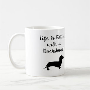 De Café La vida es mejor con una taza del Dachshund