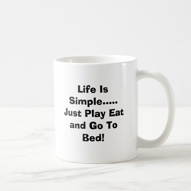 De Café La vida es ..... taza simple (Derecha)