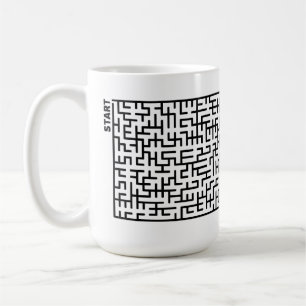 De Café Laberinto en una taza Taza divertida