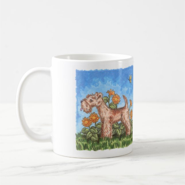De Café Lakeland Terrier 11oz. taza (Izquierda)