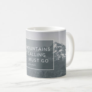 De Café Las montañas están llamando la taza
