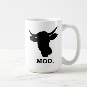 De Café Las vacas van MOO - taza 15oz