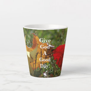 De Café Latte ¡Dale Un Buen Día A Dios! Taza