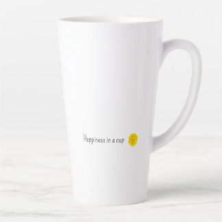 De Café Latte Felicidad en la taza