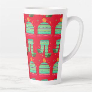 De Café Latte gorrito y bufanda taza