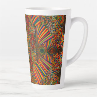 De Café Latte Patrón abstracto artístico para taza tardía