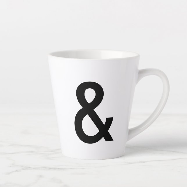 De Café Latte taza "&" (Derecha)