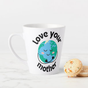 DE CAFÉ LATTE TAZA AMA A TU MADRE TIERRA